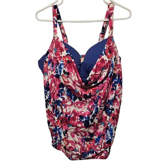 Swimsuits for All Wired Floral Tankini - Picture 1 of 11